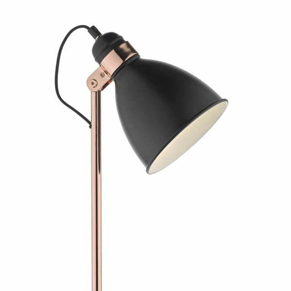 Lampa podłogowa do czytania Frederick FRE4922 regulowana czarny miedziany
