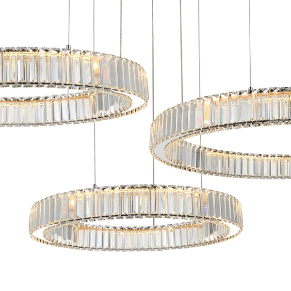 Potrójna lampa wisząca SPARK AZ5795 Azzardo LED 144W 3000K chrom