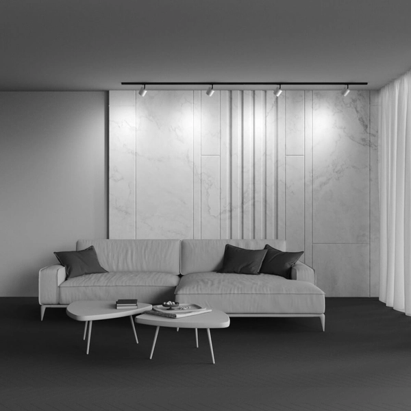 Lampa sufitowa Polar TR088-1-GX53-MG tuba do szyny 1-fazowej mosiądz