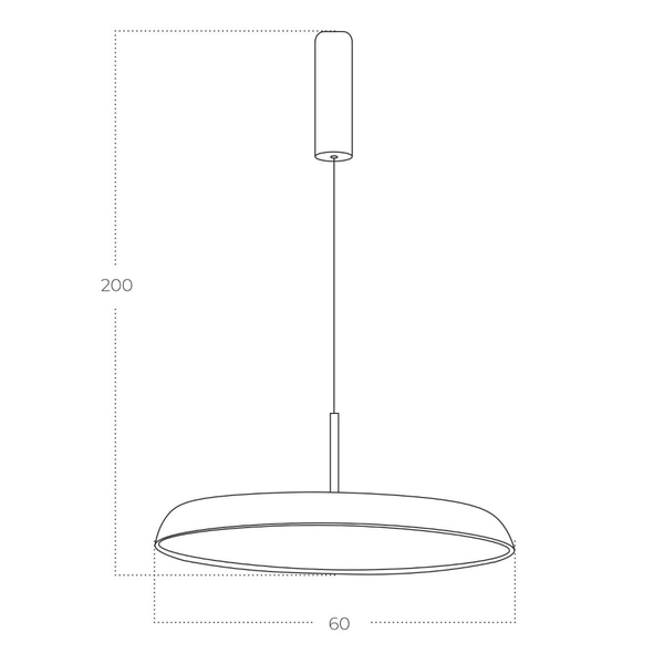 Zwisowa lampa LED CLARA AZ5817 Azzardo LED 50W zmienna barwa biała