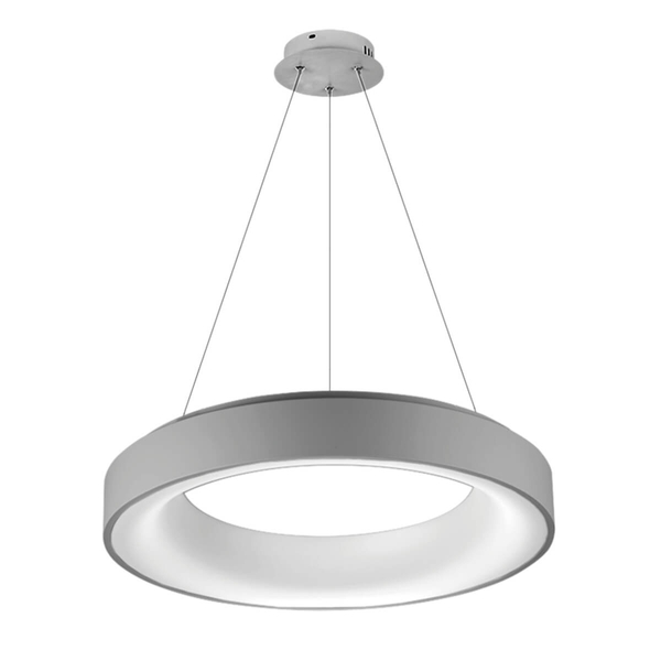 Sypialniana lampa wisząca Sovana AZ3553 LED 50W 2300-6500K nad stół szara