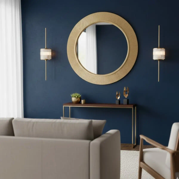 Kinkiet ścienny antyczny SERGIO ST-DL8534 złoty transparentny szklany metal G9 do salonu