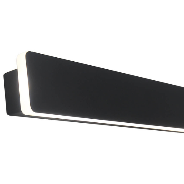 Podłużna lampa ścienna Bodo LP-789/1W 60 BK LED 12W 3000-6000K IP54 czarny