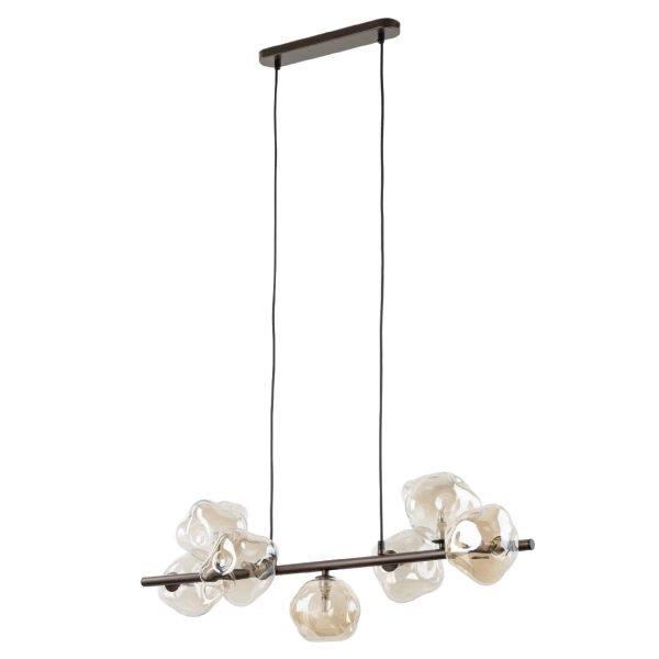 Lampa wisząca do gabinetu Lava Brown 11033 szklane kule brązowy