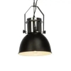 Kopułowa lampa wisząca Salford 93590/76 na łańcuchu czarny chrom