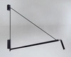 Kinkiet LAMPA minimalistyczna NURH 9019 Shilo metalowy kinkiet na wysięgniku tuba czarna