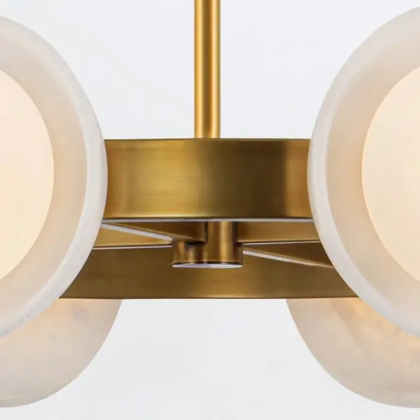 Alabastrowa lampa wisząca Alonso QN-ALONSO8-VBS-AR LED 30W 3000K mosiądz