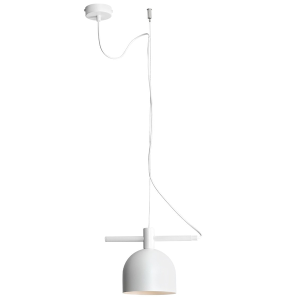 Metalowa lampa wisząca BERYL 976G Aldex biały zwis do salonu