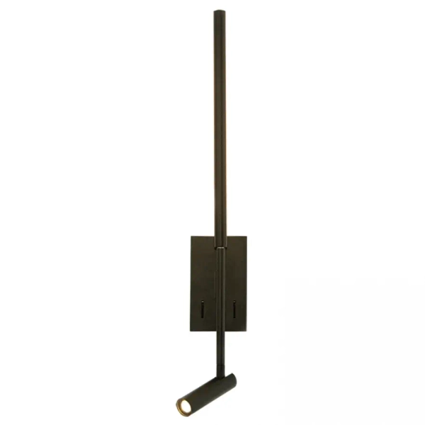Hotelowy kinkiet do salonu 23039 LED 2,5W+5W 3000K punktowy czarny