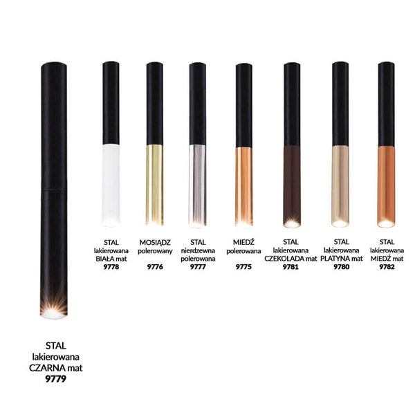 Końcówka metalowa podłużna do ALHA 9779 Dohar tuba czarna matowa