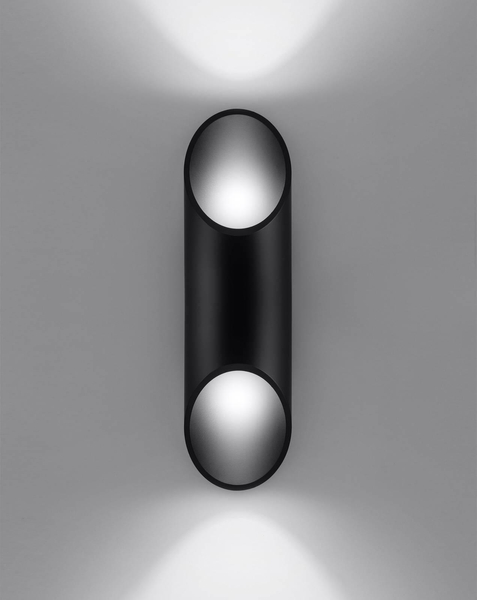 Kinkiet LAMPA ścienna SL.0114 metalowa OPRAWA tuba czarna
