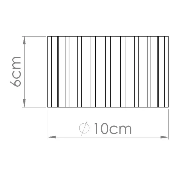 Plafon okrągły AURA SL.1802 ryflowany metalowy terakota