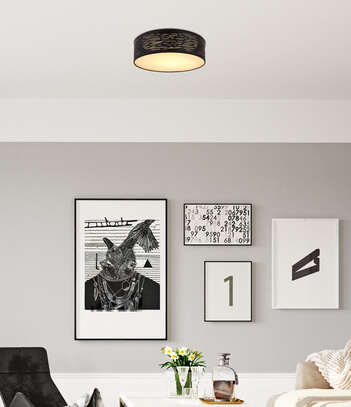Sufitowa lampa Tunno 15342D 1 nad łóżko LED 20W 3000-4000-6000K czarna