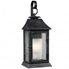 Zewnętrzna LAMPA ścienna Shepherd FE-SHEPHERD-2L Elstead FEISS elewacyjna OPRAWA ścienna outdoor IP44 cynk przezroczysta