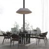 Nieregularna wisząca lampa 23173 LED 12W 3000K panele akustyczne szary
