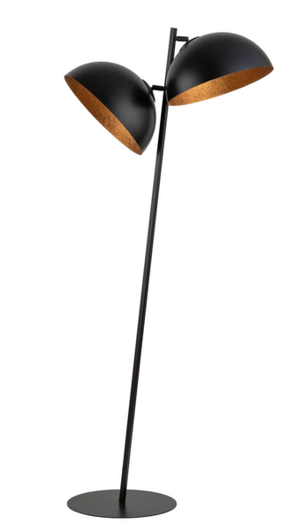 Nowoczesna lampa podłogowa Sfera 50336 Sigma do salonu czarna miedziana