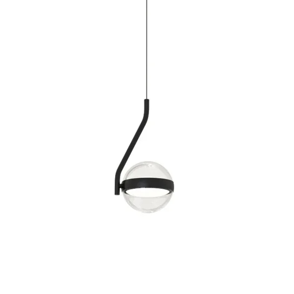 Lampa wisząca ASTRID czarna przezroczysta AZ7196 1xLED 7W 3000K kula