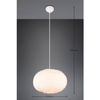 Lampa wisząca Furry R31581901 kulista pluszowa biały