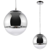 LAMPA wisząca VEN W-603/1 szklana OPRAWA zwis kula ball chrom