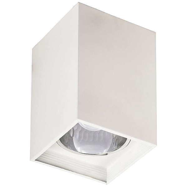 Spot LAMPA sufitowa MADDOX 2486 Rabalux metalowa OPRAWA prostokątna downlight kostka cube biała matowa