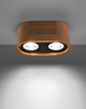 Spot LAMPA sufitowa SL.0914 owalna OPRAWA drewniany downlight drewno
