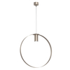 Okrągła lampa wisząca ORTIGA 5153 Shilo metalowa platynowa