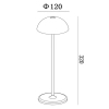 Dotykowa lampa stołowa JOY 15500/02/31 Lucide LED 1,5W 3000K IP54 biała