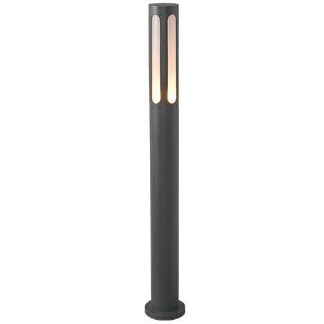 Zewnętrzna LAMPA stojąca MEKONG 4698 Nowodvorski metalowa OPRAWA słupek ogrodowy outdoor IP42 grafitowy biały
