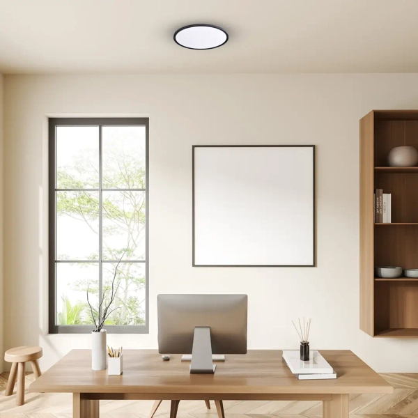 Okrągła lampa sufitowa MAQ ML0440 LED 32W 3000-6500K IP40 czarny