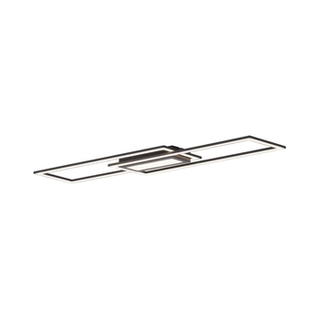 Czarna lampa sufitowa Asmin 14694-18 LED 45W 3000K pokojowy plafon