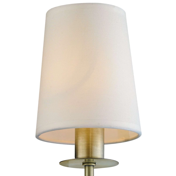 Kinkiet LAMPA ścienna CASOLI LP-2118/1W PATYNA Light Prestige klasyczna OPRAWA abażurowa patyna kremowa