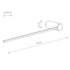 Lampa ścienna do sypialni Arm 10855 Nowodvorski LED 10W 4000K czarny