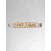 Wisząca lampa kryształowa Bauta okrągła LED 40W 3500K złota