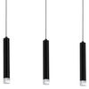 Listwa LAMPA wisząca CARBON ML183 Milagro metalowa OPRAWA zwis LED 15W 4000K sufitowa tuby czarne