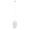 Lampa wisząca nad wyspę LONTIZA LE45334 z żywicy kula biała
