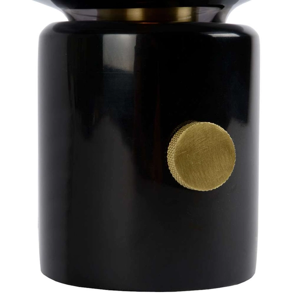 Stojąca LAMPKA nocna CHARLIZE 03520/01/65 Lucide stołowa LAMPA marmurowa czarna przydymiona