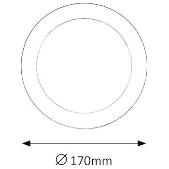 Wpust LAMPA sufitowa LOIS 5585 Rabalux okrągła OPRAWA podtynkowa LED 12W 4000K do łazienki IP44 chrom