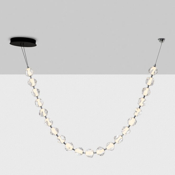 Wisząca lampa CHEPEN LE44424 LED 91W 3000K łańcuch czarny chrom