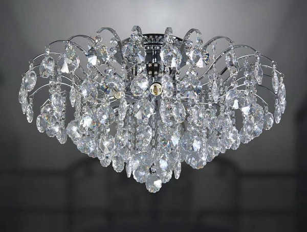 Glamour LAMPA sufitowa FIRENZA MD30196/4 Italux plafon OPRAWA kryształowa crystal przezroczysta