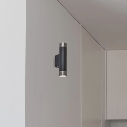 Tuba LAMPA ścienna ZIRCON 5073 Rabalux minimalistyczny kinkiet do przedpokoju czarny