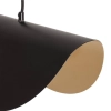 Metalowa lampa wisząca Sessanta ABR-LW-SES do salonu złota czarna