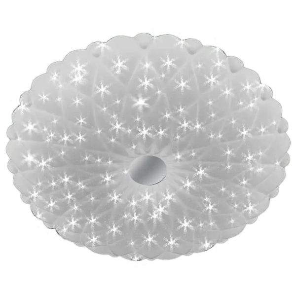 LAMPA sufitowa VEN P-1049/50 dekoracyjna OPRAWA plafon LED 74W kwiat biały