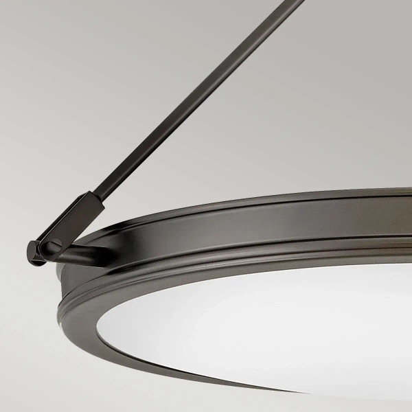 Lampa sufitowa do salonu Collier HK-COLLIER-SF-M-BX okrągła czarna