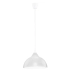 Wisząca lampa kopułowa Cap 569 TK Lighting do jadalni metalowa biała