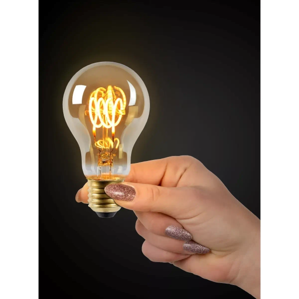 Żarówka LED 49042/05/62 Lucide E27 5W 2200K 260lm klasyczna bursztynowa