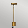 Metalowa lampa wisząca Fulton HK-FULTON-7P loftowa czarna mosiądz