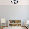 Dziecięca LAMPA sufitowa BALL ML6179 Milagro metalowa OPRAWA piłka nożna LED 18W 4000K plafon biały czarny