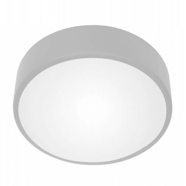 Plafon LAMPA sufitowa Cleo 137623613912 TEAM okrągła OPRAWA metalowa natynkowa srebrna biała