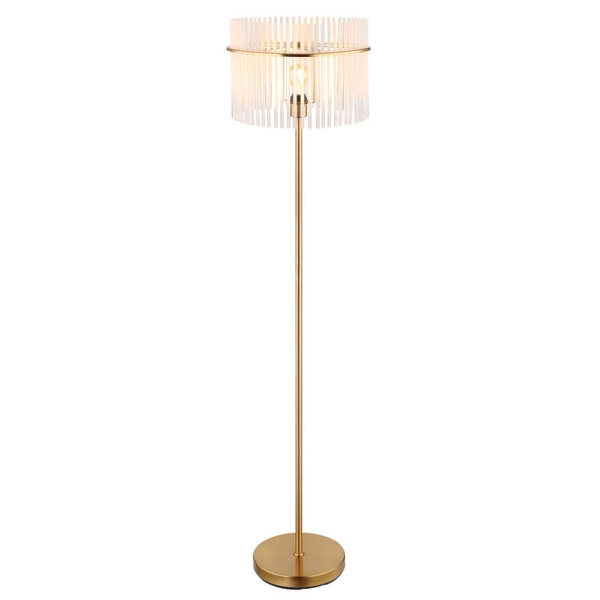 Podłogowa lampa do salonu GORLEY 15698SM glamour złota