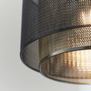 Lampa wisząca Plexus 72831 Endon metalowa ażurowa loftowa czarna